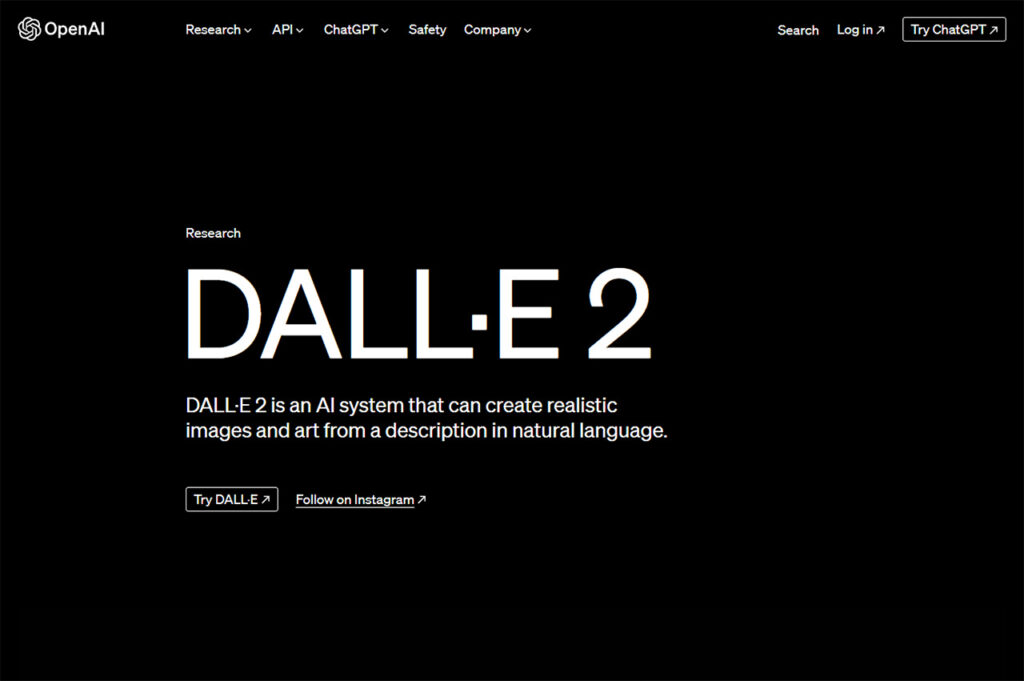 Dall-E 2 Screenshot KI-Bildgenerator